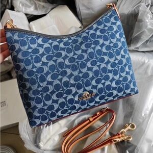 Coach Laurel Shoulder Bag In Signature Denim